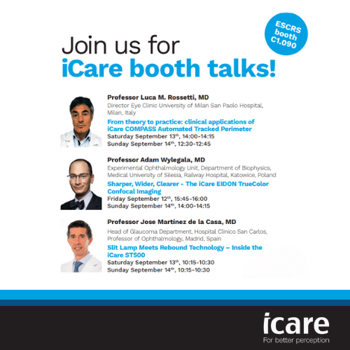 iCare talks at ESCRS 2025
